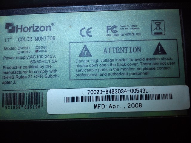 HORIZON model: 7002D